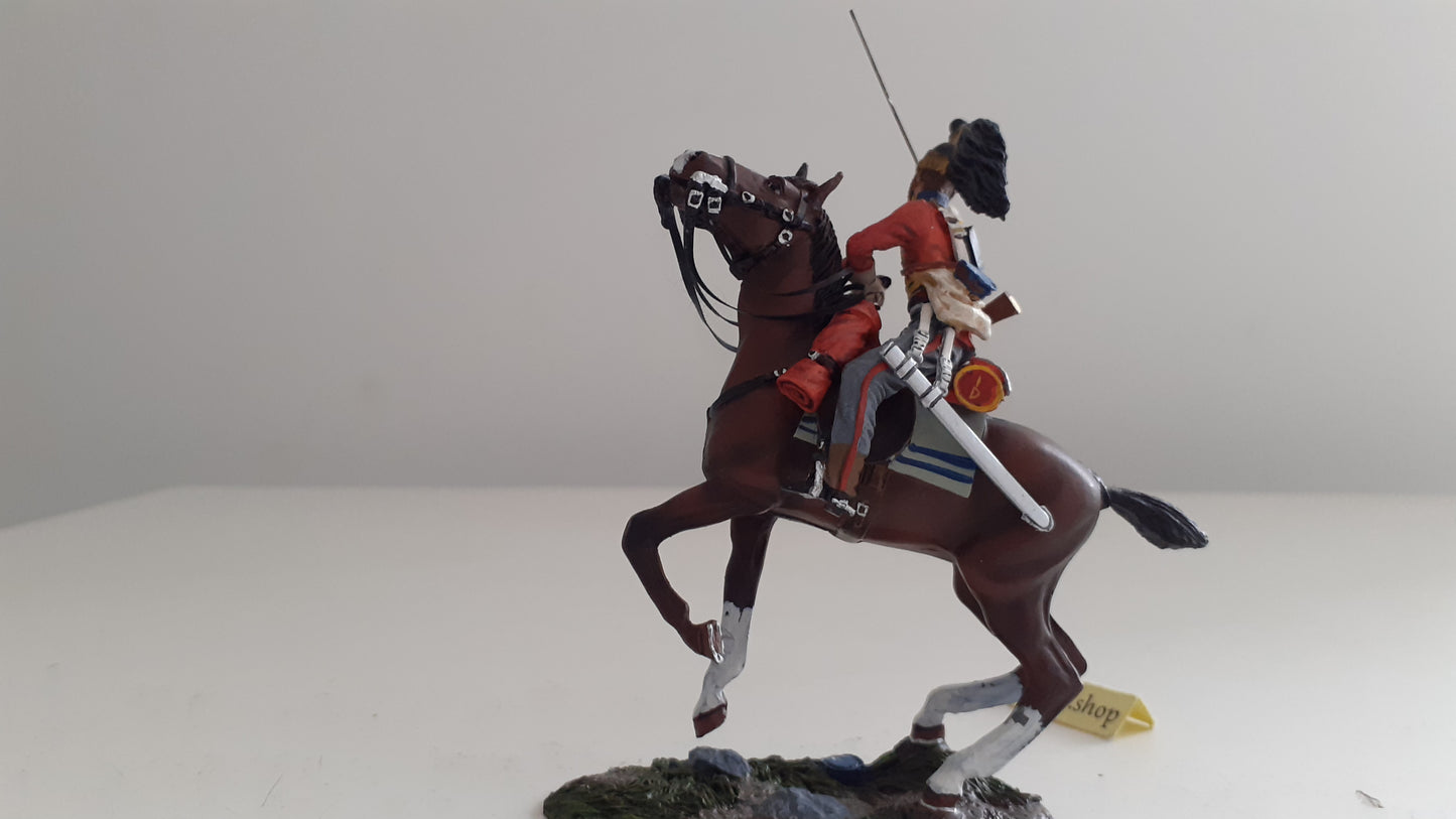Britains 36062 Napoleonic hougoumont Waterloo 1st royal dragoons 600 made s8b47