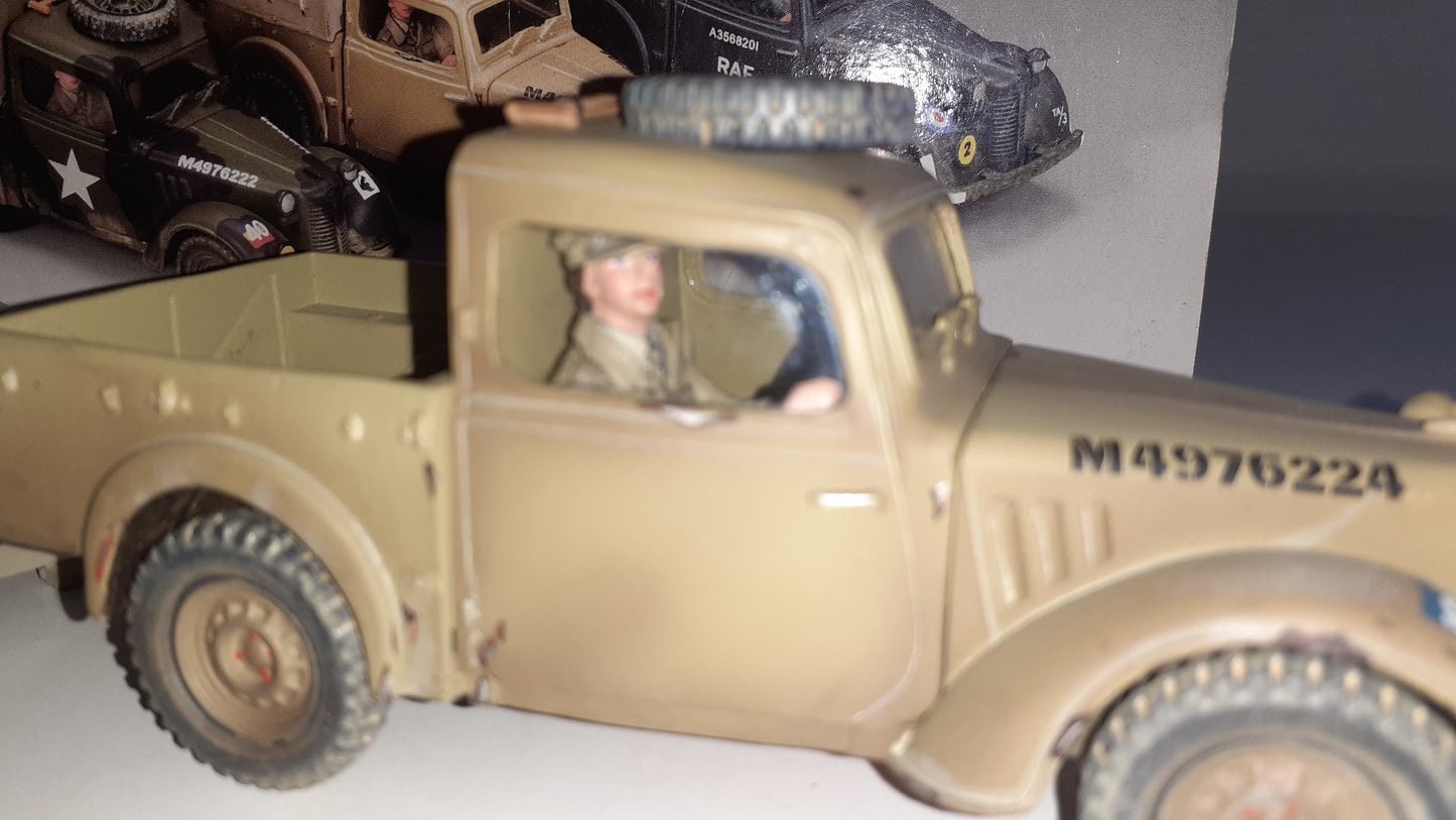 King and country 2010  ww2 8th Army Austin Light Truck box 1:30 Ea056 S169
