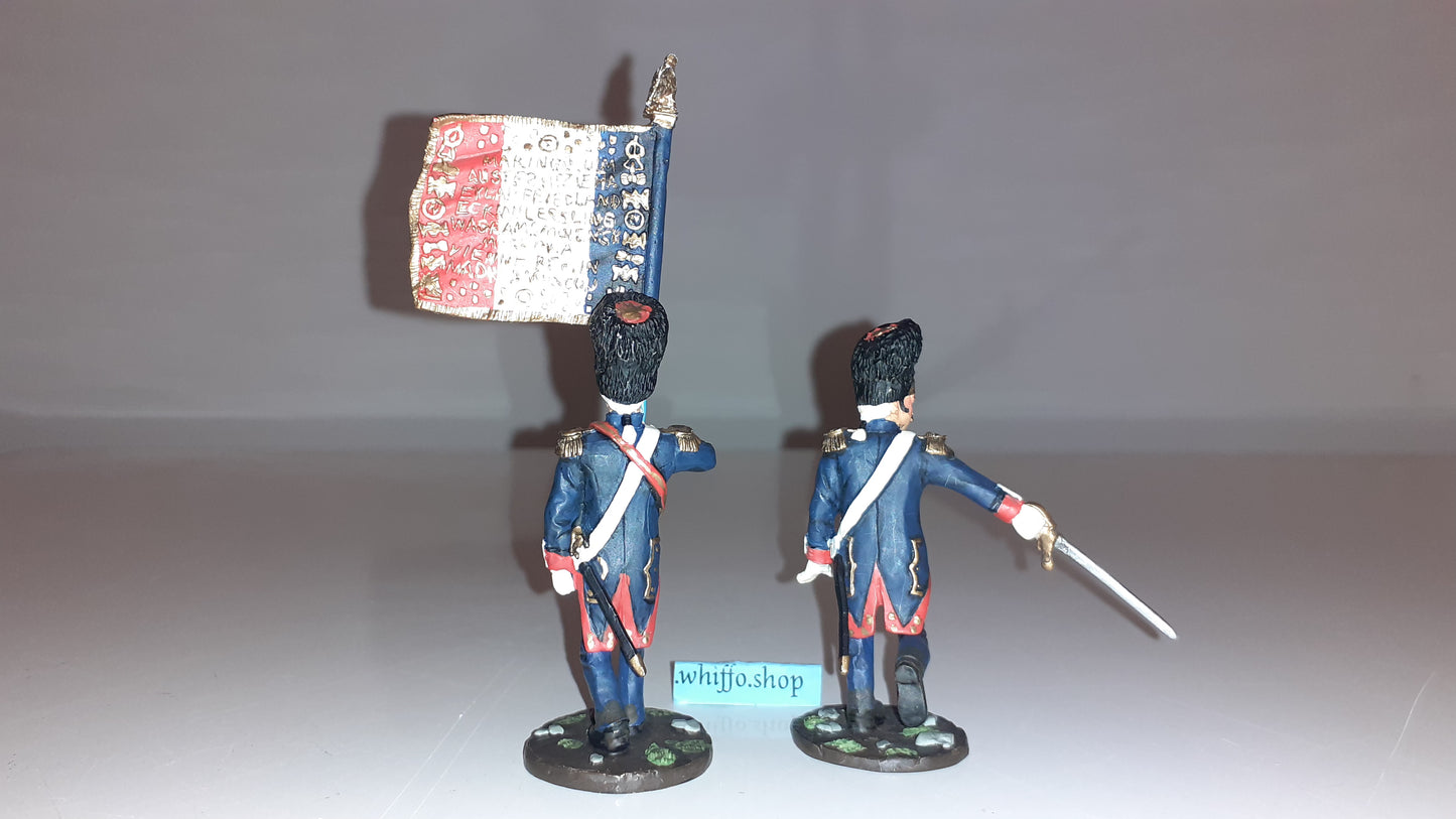 Britains 17363 2002 Imperial Guard Flag Waterloo Napoleonic 1:32 metal boxd  S8b for sale