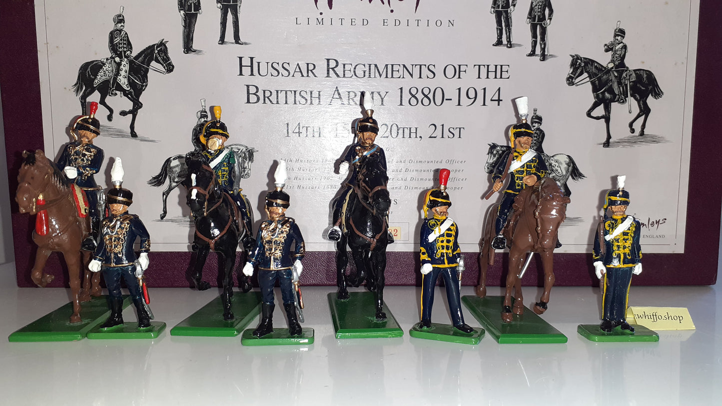 Britains 00318 Hamleys Hussars 14th 15th 20th 21st metal boxed 2000 S7