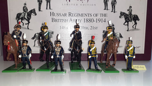 Britains 00318 Hamleys Hussars 14th 15th 20th 21st metal boxed 2000 S7