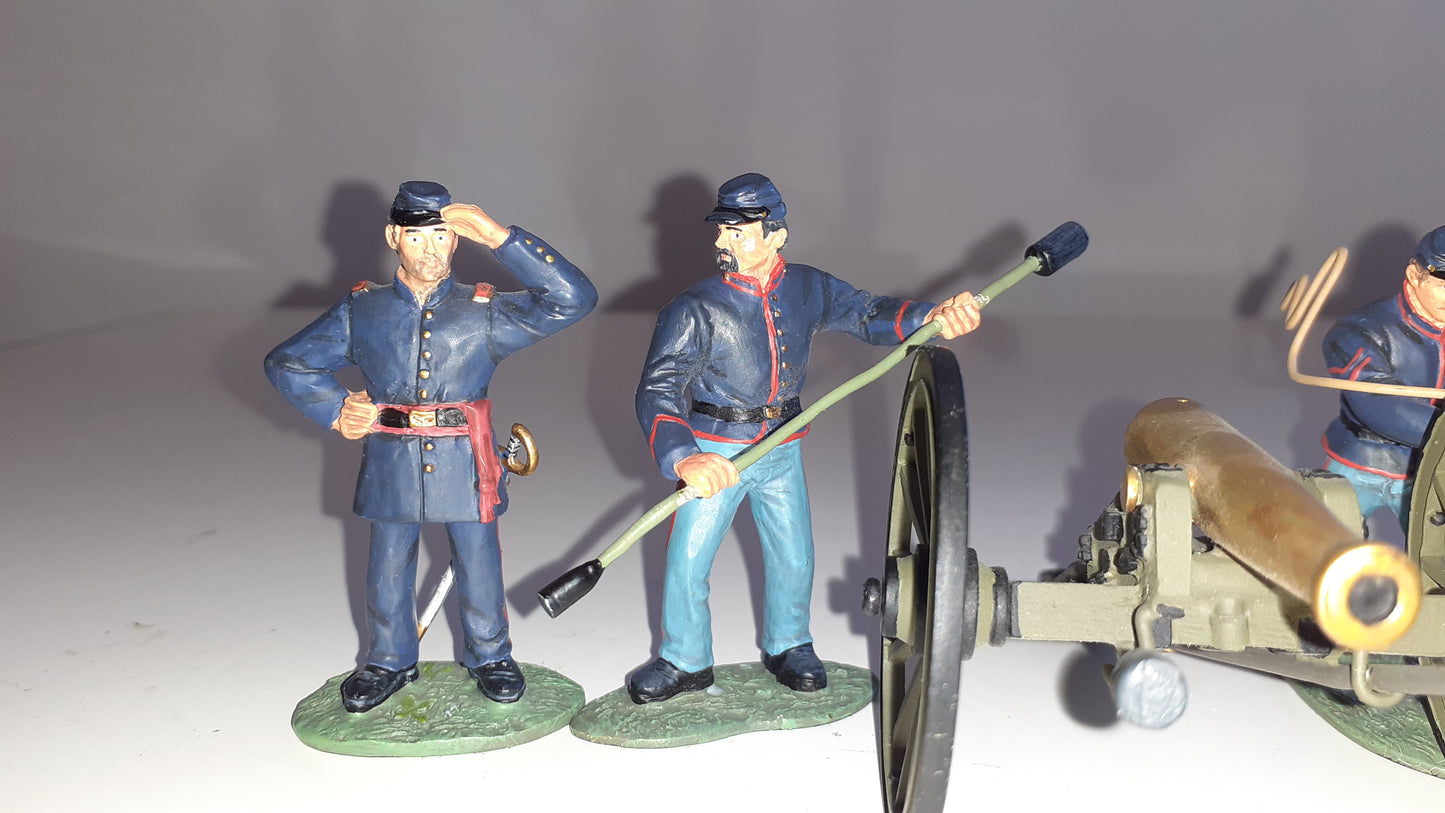 Britains metal 17240 Acw Union Artillery 2001  1:32 Boxed S1