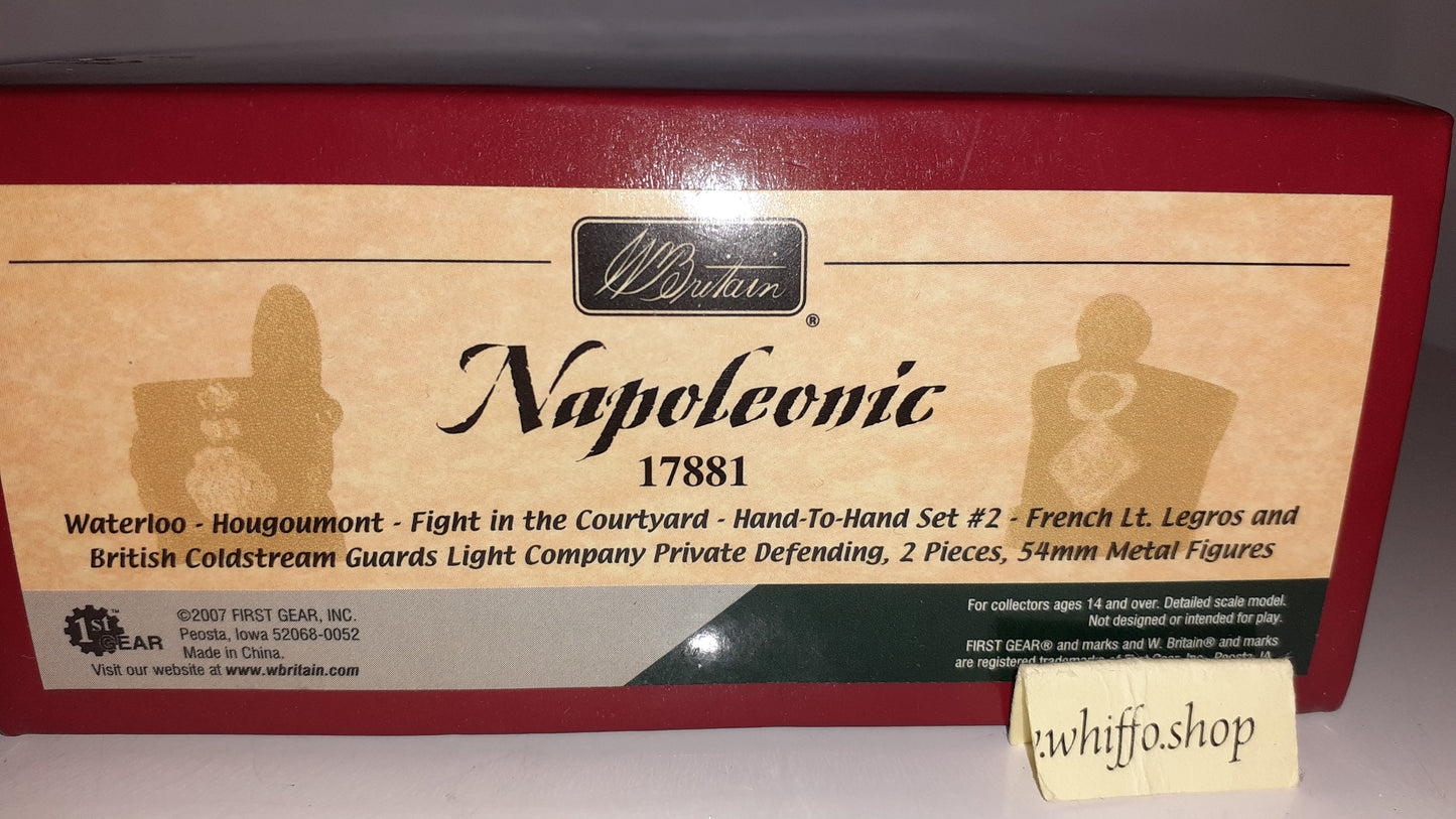 Britains 17881 2007 Napoleonic Waterloo French Lt Legros Coldstream boxed S8