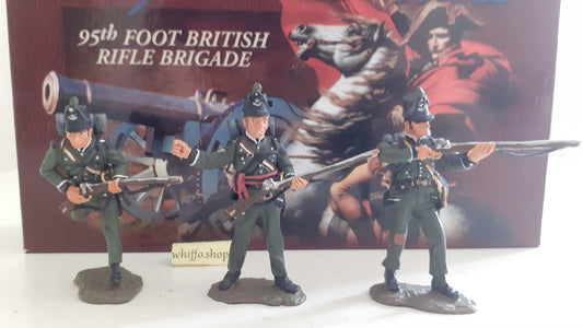 Britains 95th foot rifles Napoleonic waterloo  1:32 boxed s439