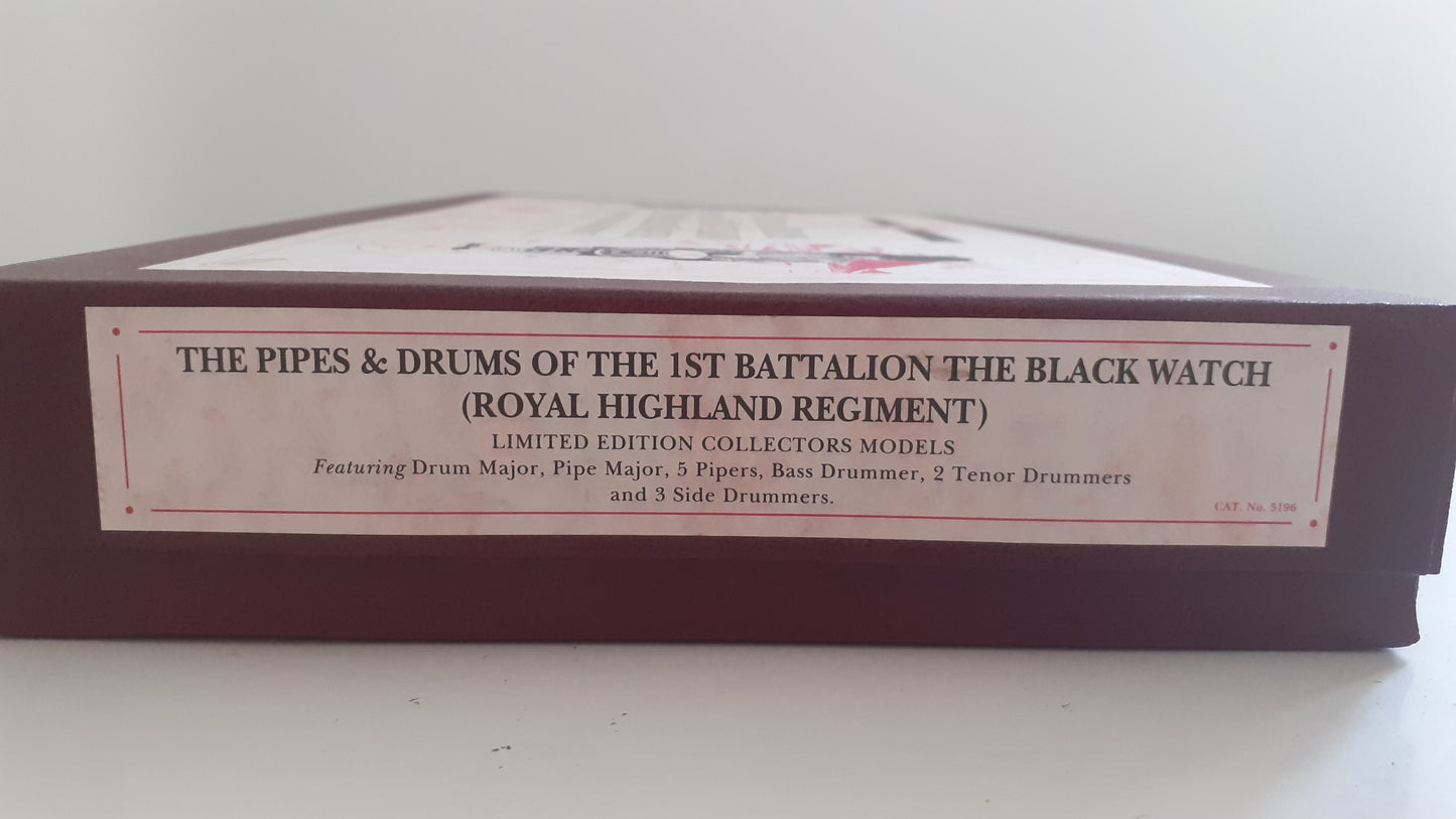 Britains limited edition 5196 Pipes Drums Black Watch royal Highland 1996 S781