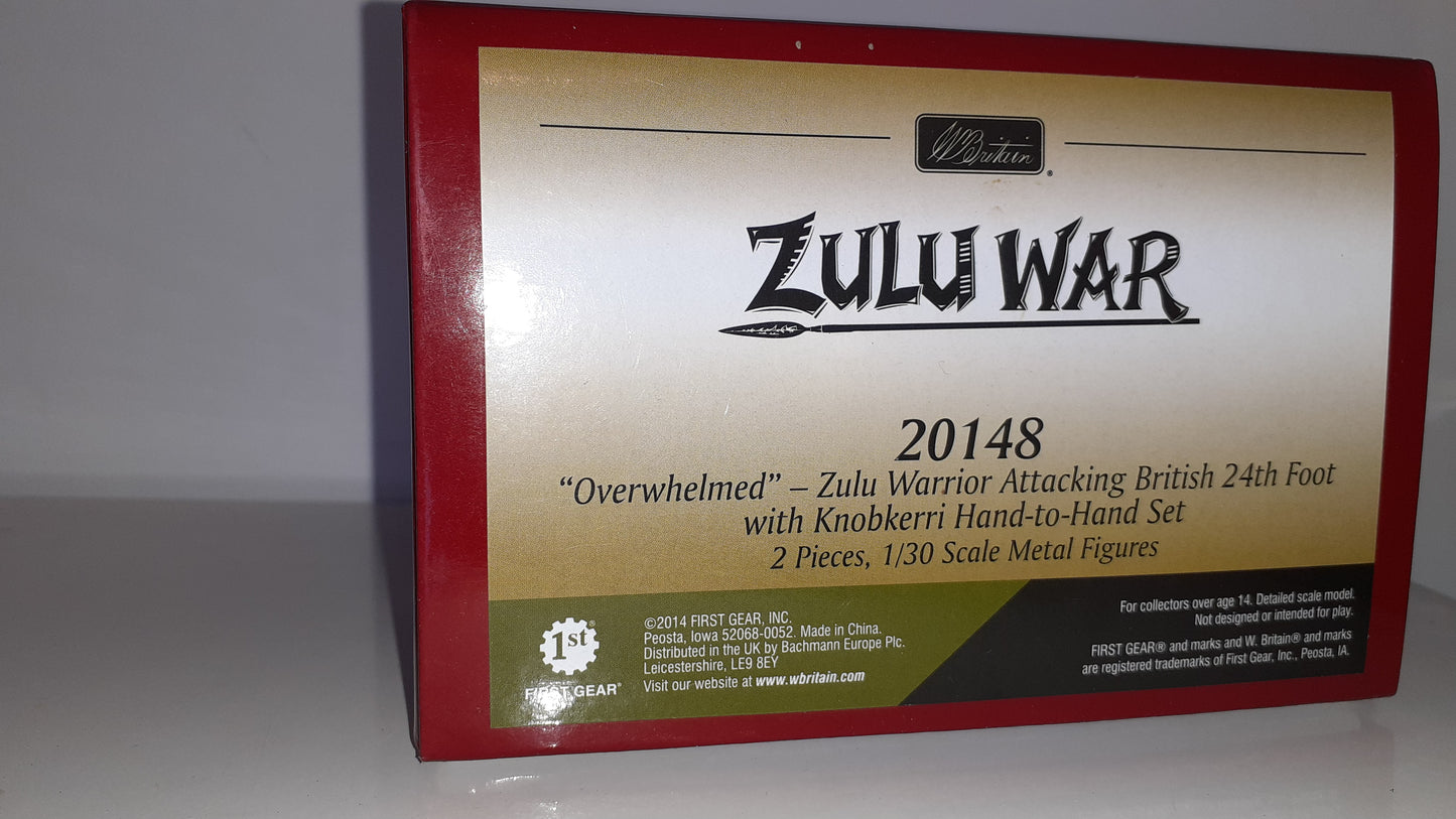 Britains 20148 Zulu wars 24th foot 1:32 metal 2014 Overwhelmed boxed wdb