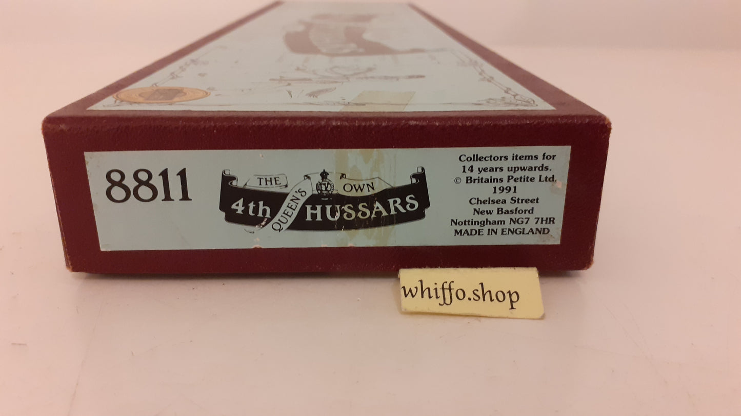 Britains 8811 4th queens hussars boxed  1:32 1994 s713