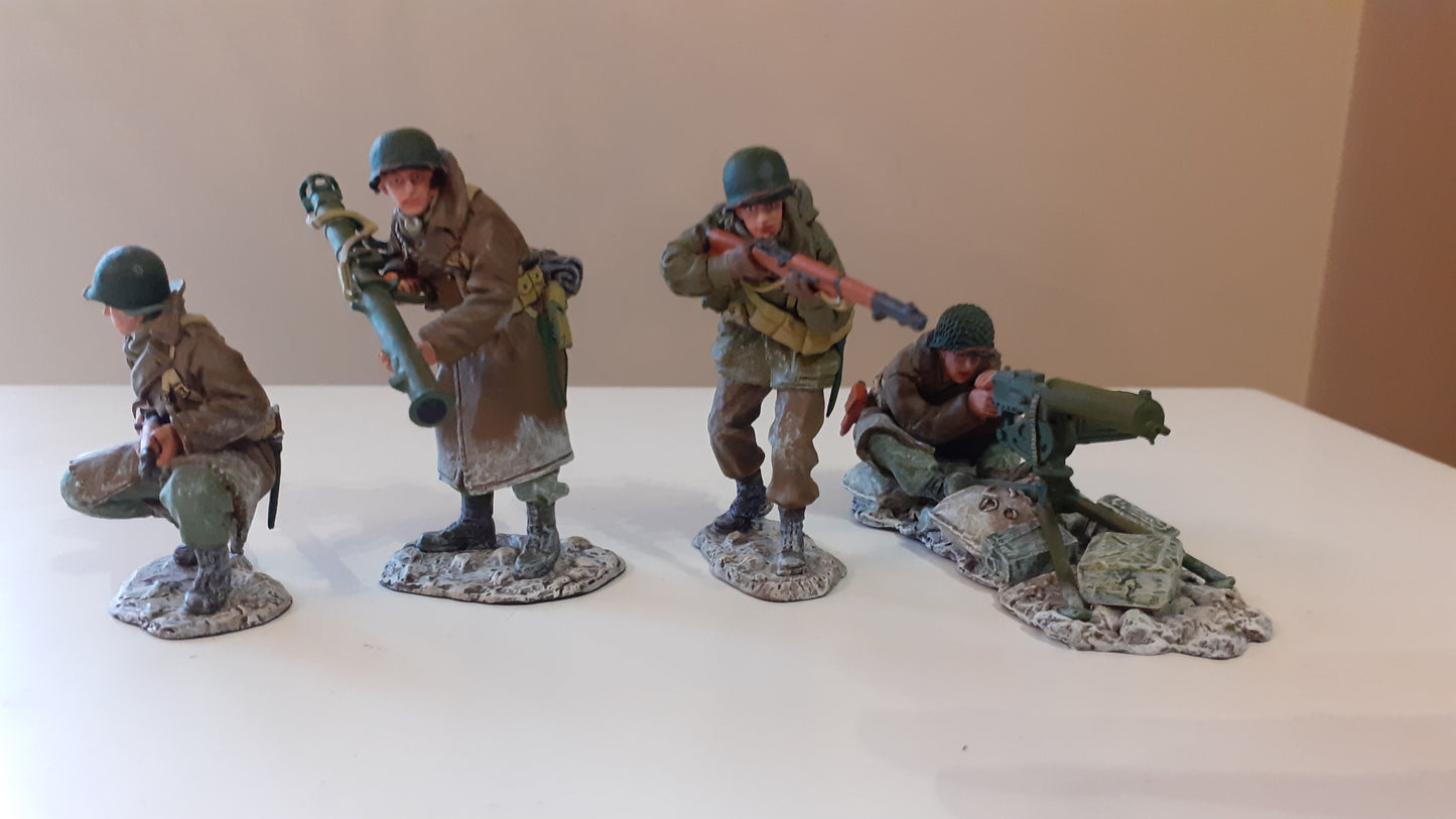 king and country  bba002 ww2 us infantry bastogne bulge 1:30 metal boxed 2004