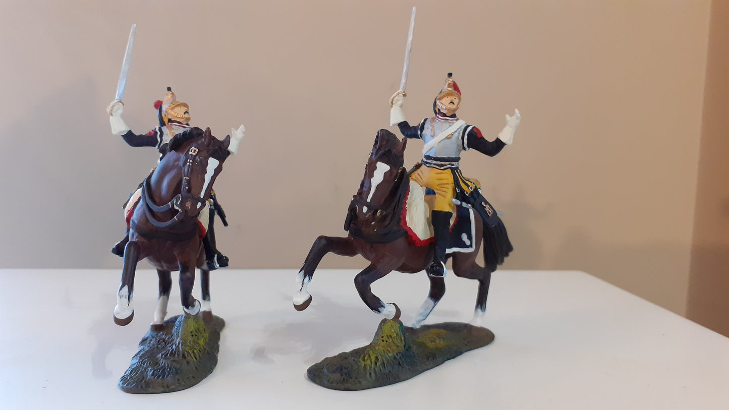 Britains 41162 French cavalry cuirassiers wound Napoleonic waterloo boxed 1:32