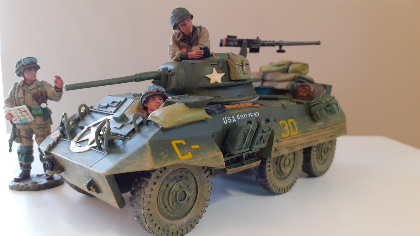 King and country ww2 dd38 dd038 m8 greyhound d-day +3 figs boxed