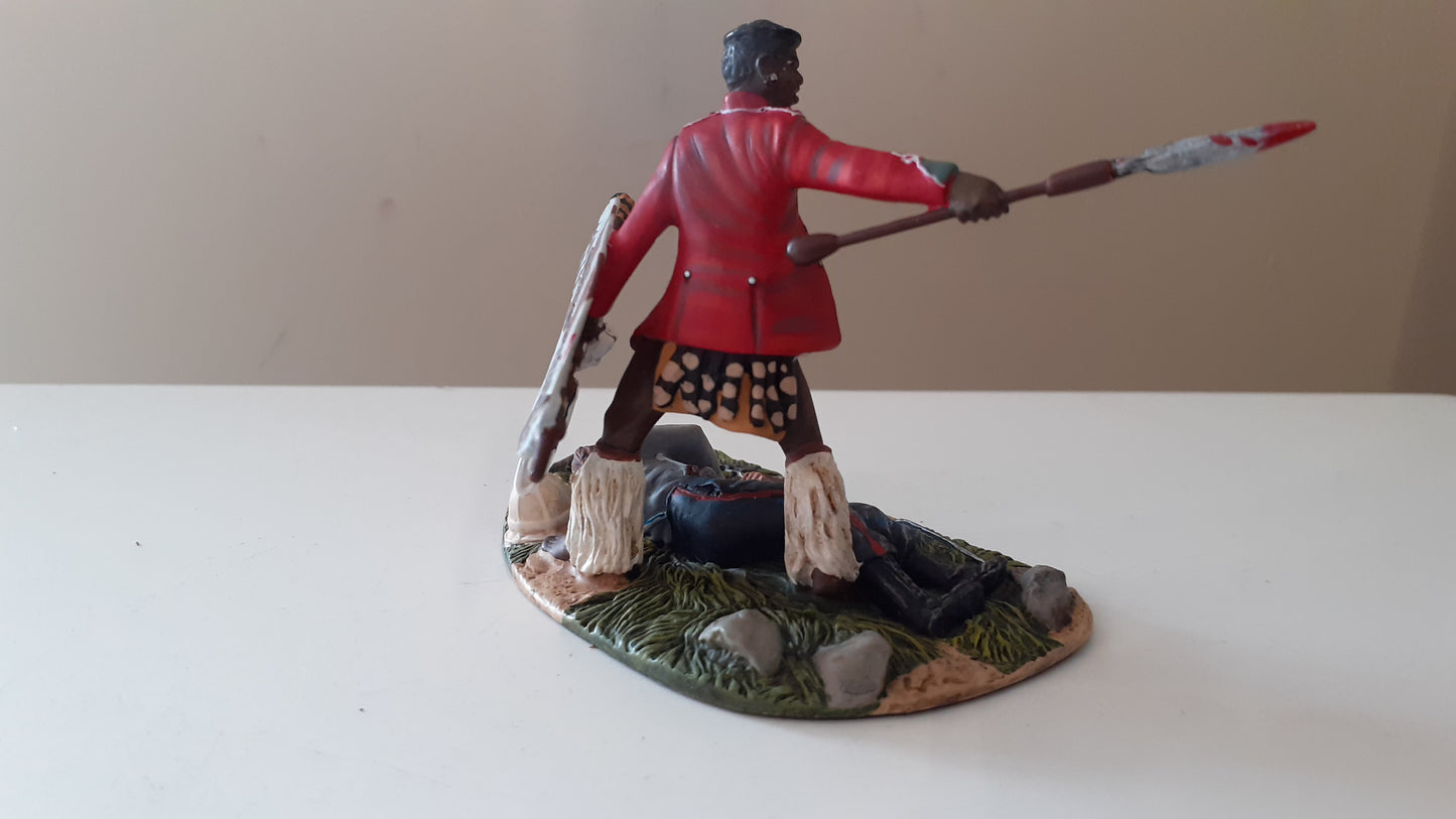 Britains 20040 Zulu wars 24th foot  1:32 metal washing spears limited boxed wdb