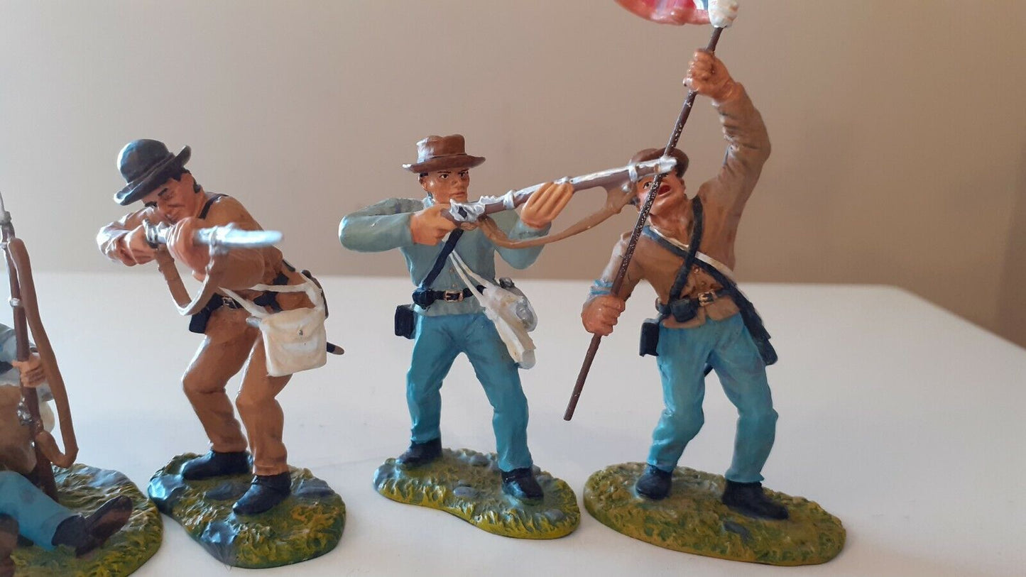 Britains acw confederates 17301 clubs trumps 14th Virginia Gettysburg mib