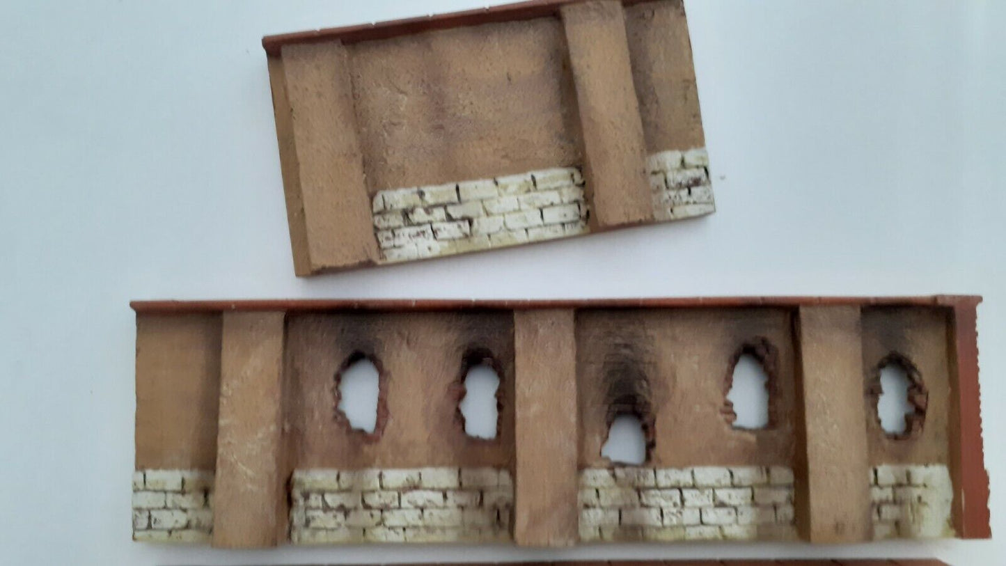 Jg miniatures hougoumont 3 walls Waterloo ww1 ww2  scene diarama 1:30 1:32 scbx