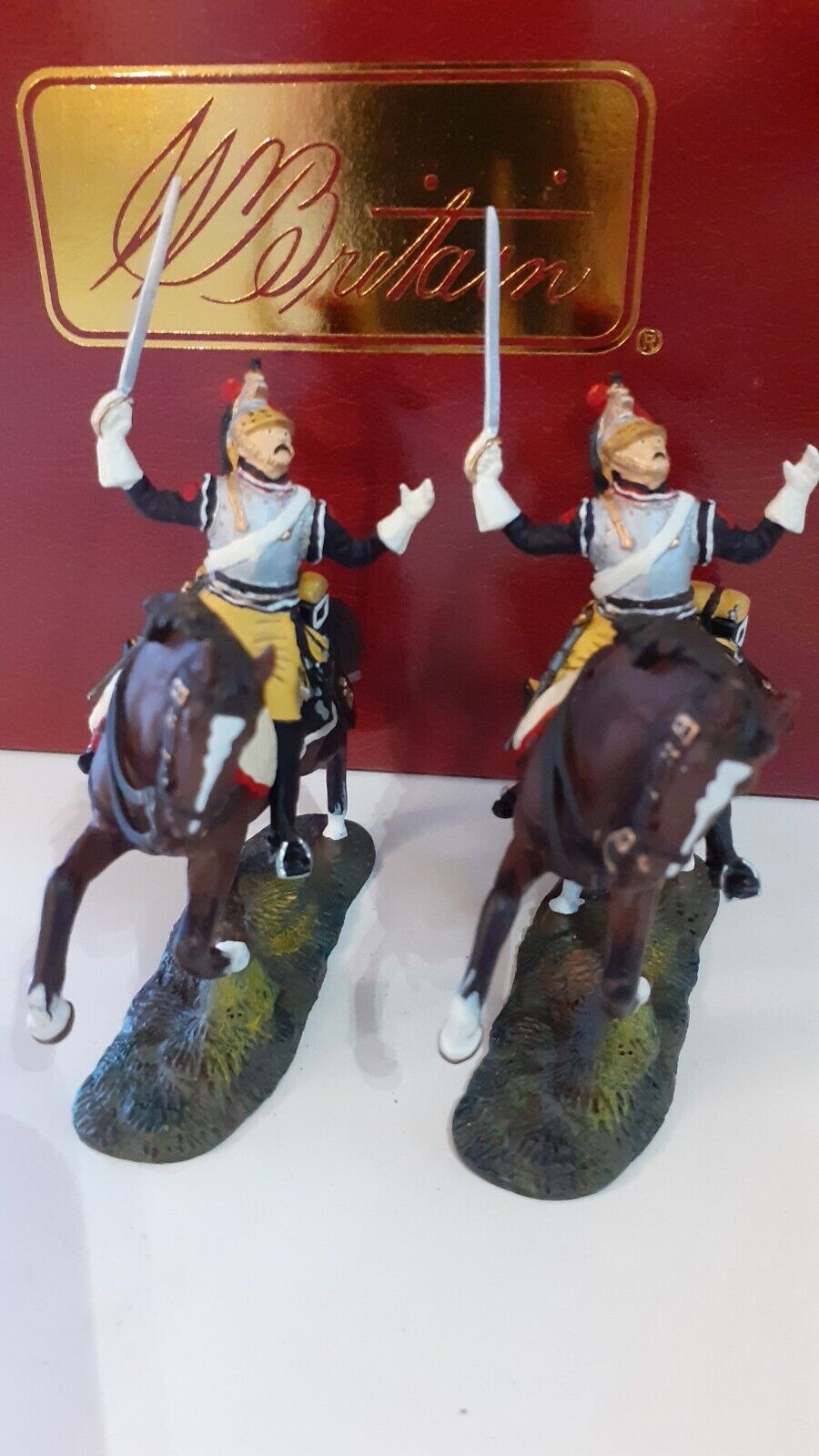 Britains 41162 French cavalry cuirassiers wound Napoleonic waterloo boxed 1:32