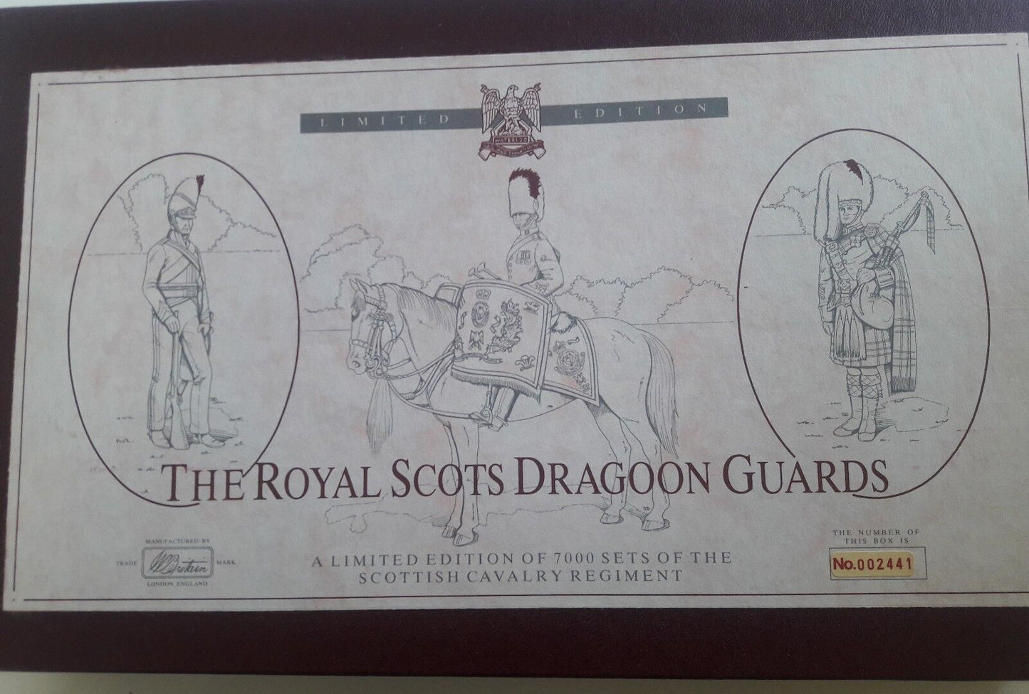 Britains limited edition royal scots dragoons scots greys 1990 waterloo 5290