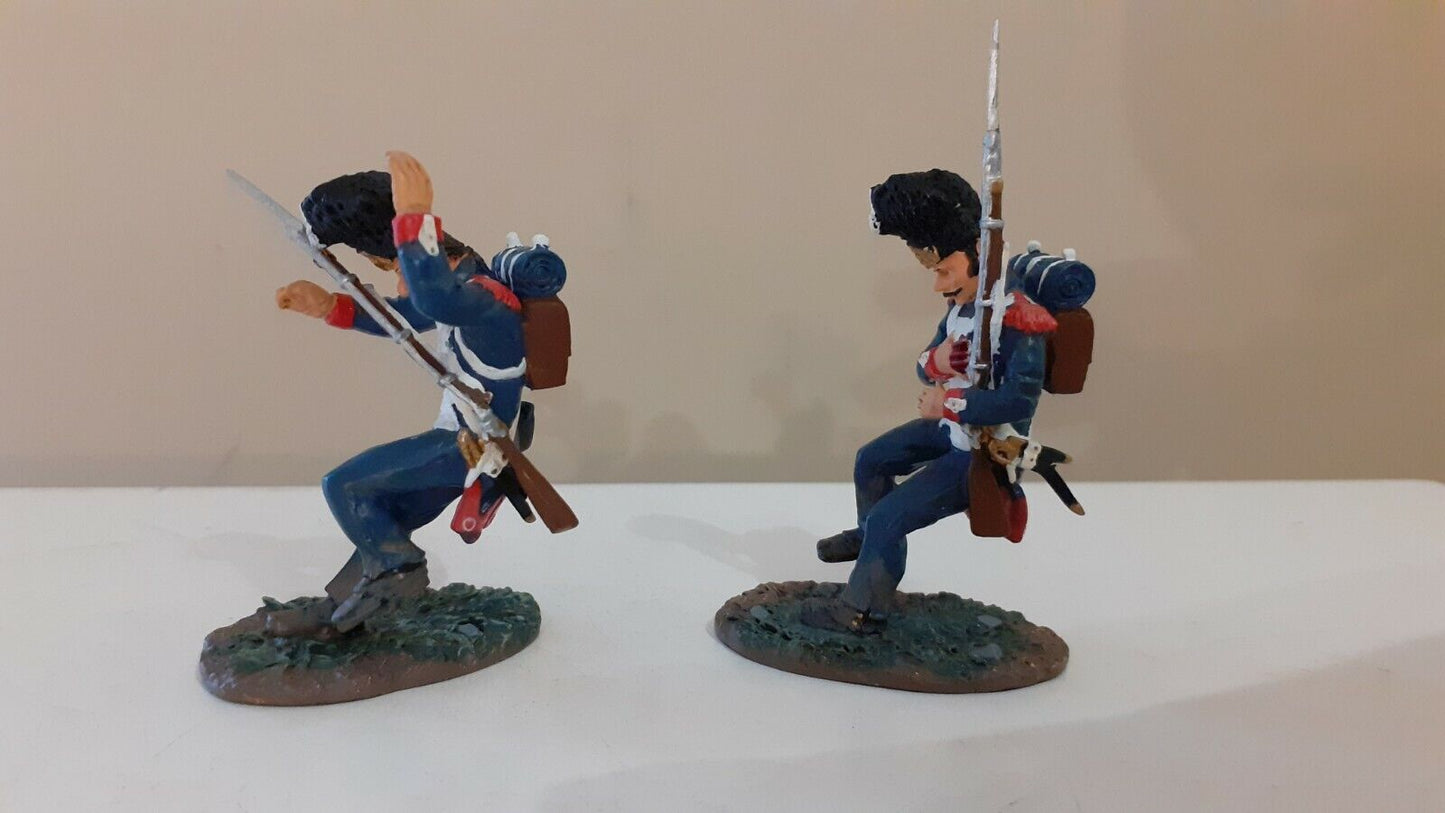 Britains 17298 napoleonic Waterloo hougoumont french guards wounded metal boxed