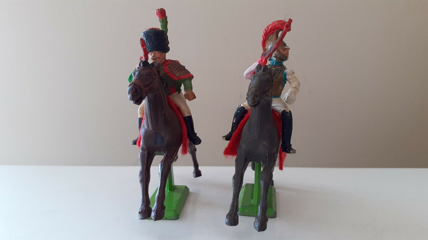 Britains deetail waterloo  French cavalry carabinier chasseur 1970s 1:32  b2