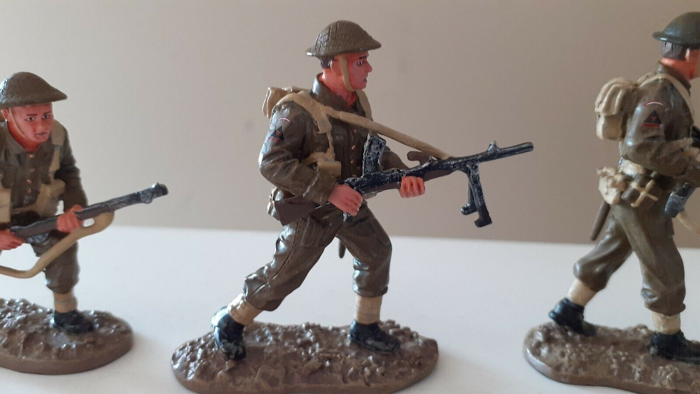 Britains d-day British army infantry 1:32 metal longest day 2005