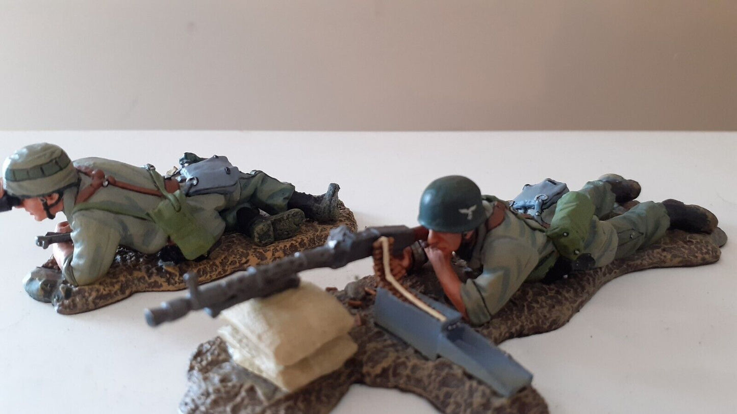 King and country ww2 german fallschirmjager paras mg34 box 1:30  fj01-07