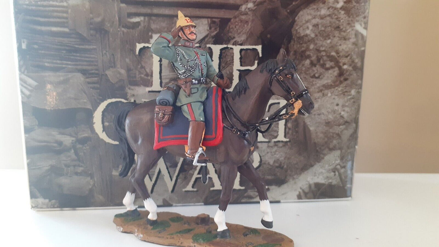 King and country fw05 fw5 ww1 great war mounted german officer 1:30 metal boxed