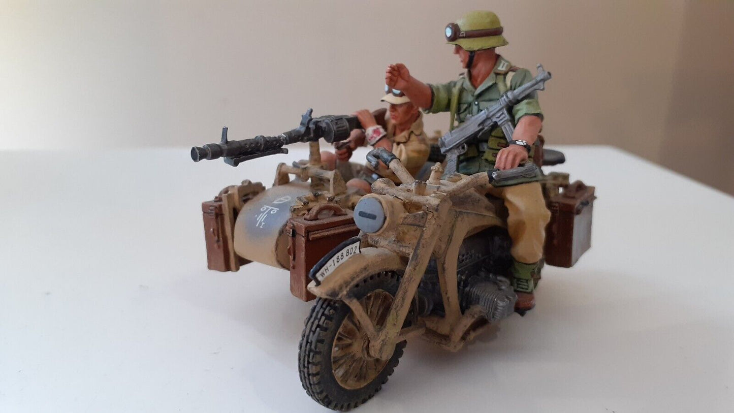 King and country ww2 German afrika korps bmw motorcycle box 1:32 ak035 ak35 2007