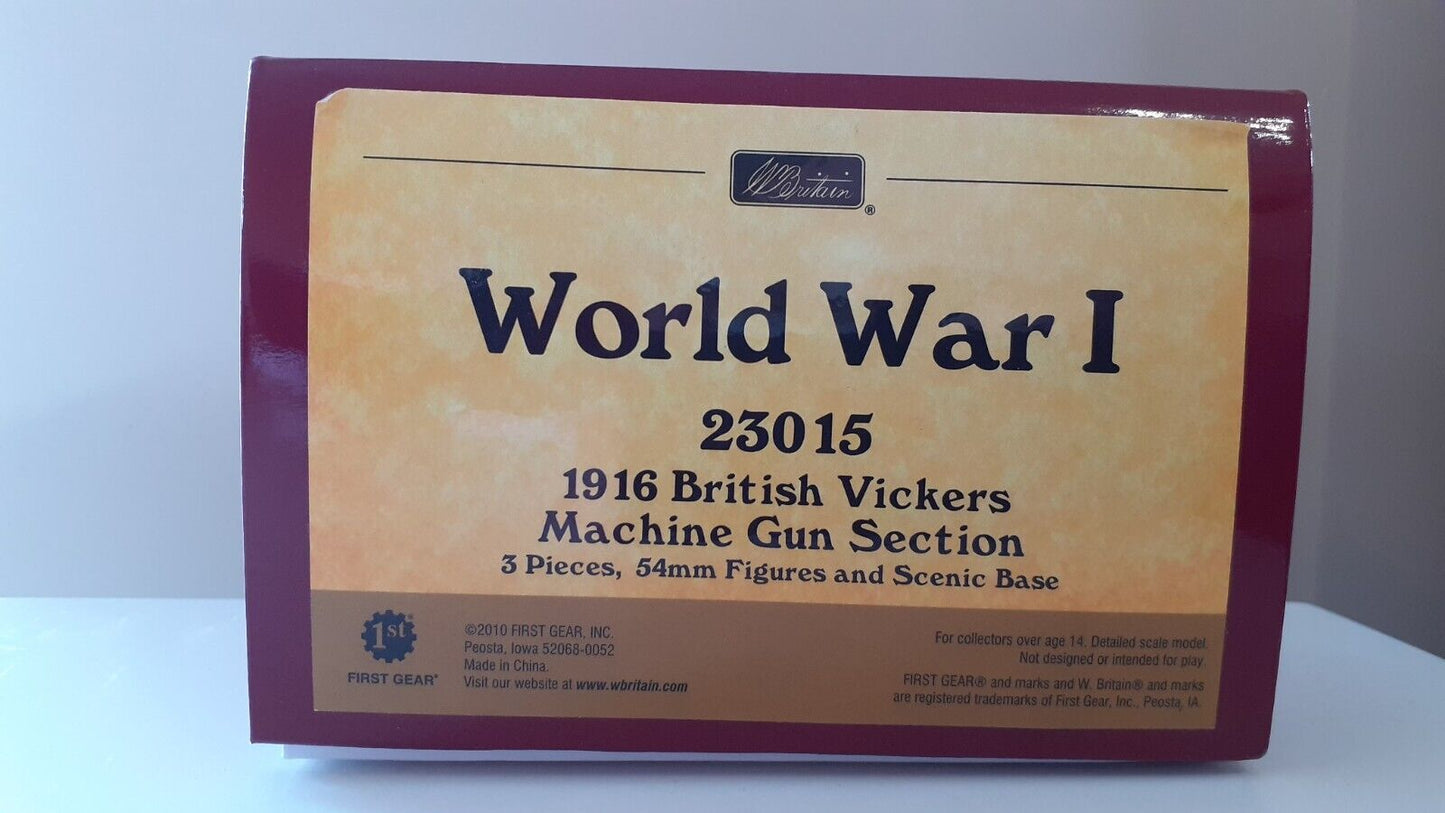 Britains ww1 23015 2010 vickers machine gun boxed ltd edition 1:32