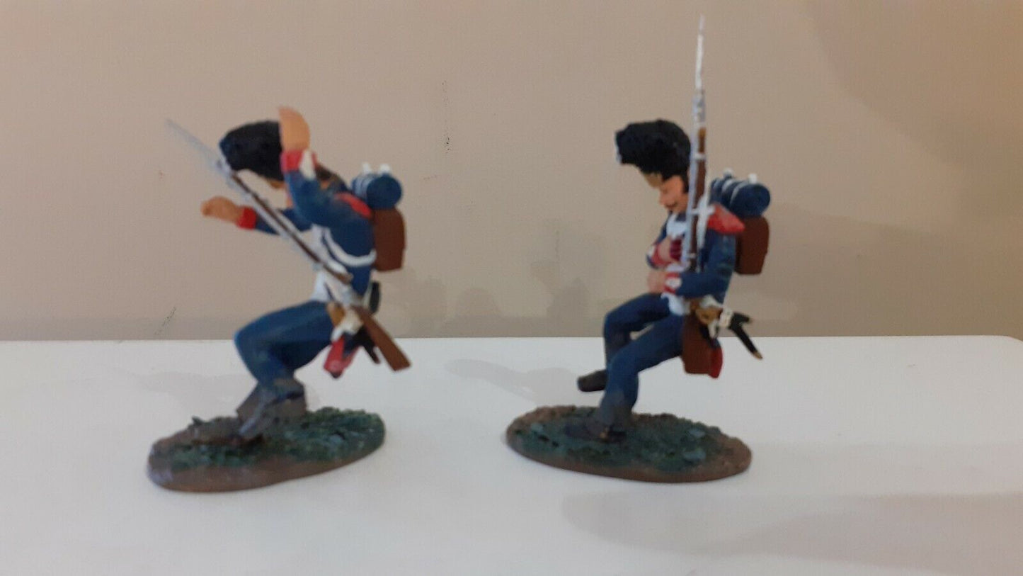 Britains 17298 napoleonic Waterloo hougoumont french guards wounded metal boxed