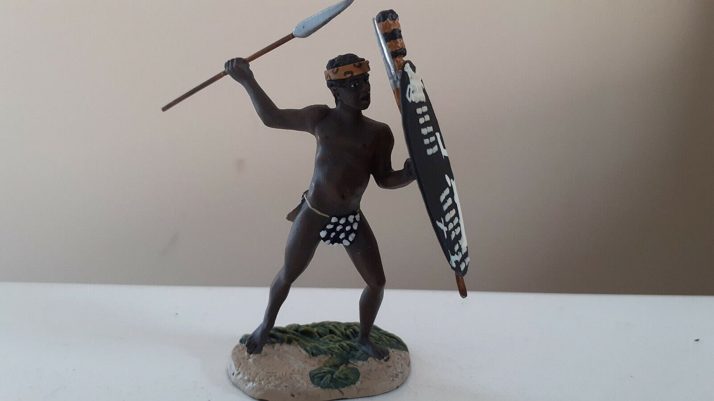 Britains 20091 Zulu wars umcijo charging assegai 1:32 metal boxed b6