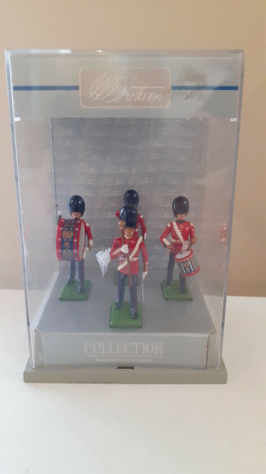 Britains ceremonial Scots guards band 1989 perspex box walthamstow 1:32