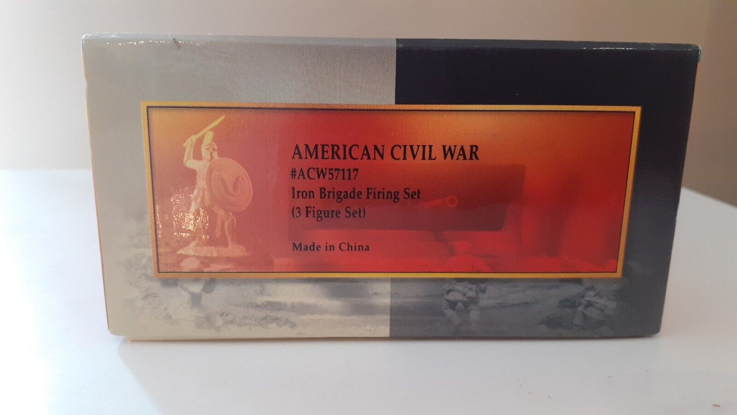 conte acw union iron brigade infantry firing boxed 1:32 metal 57117