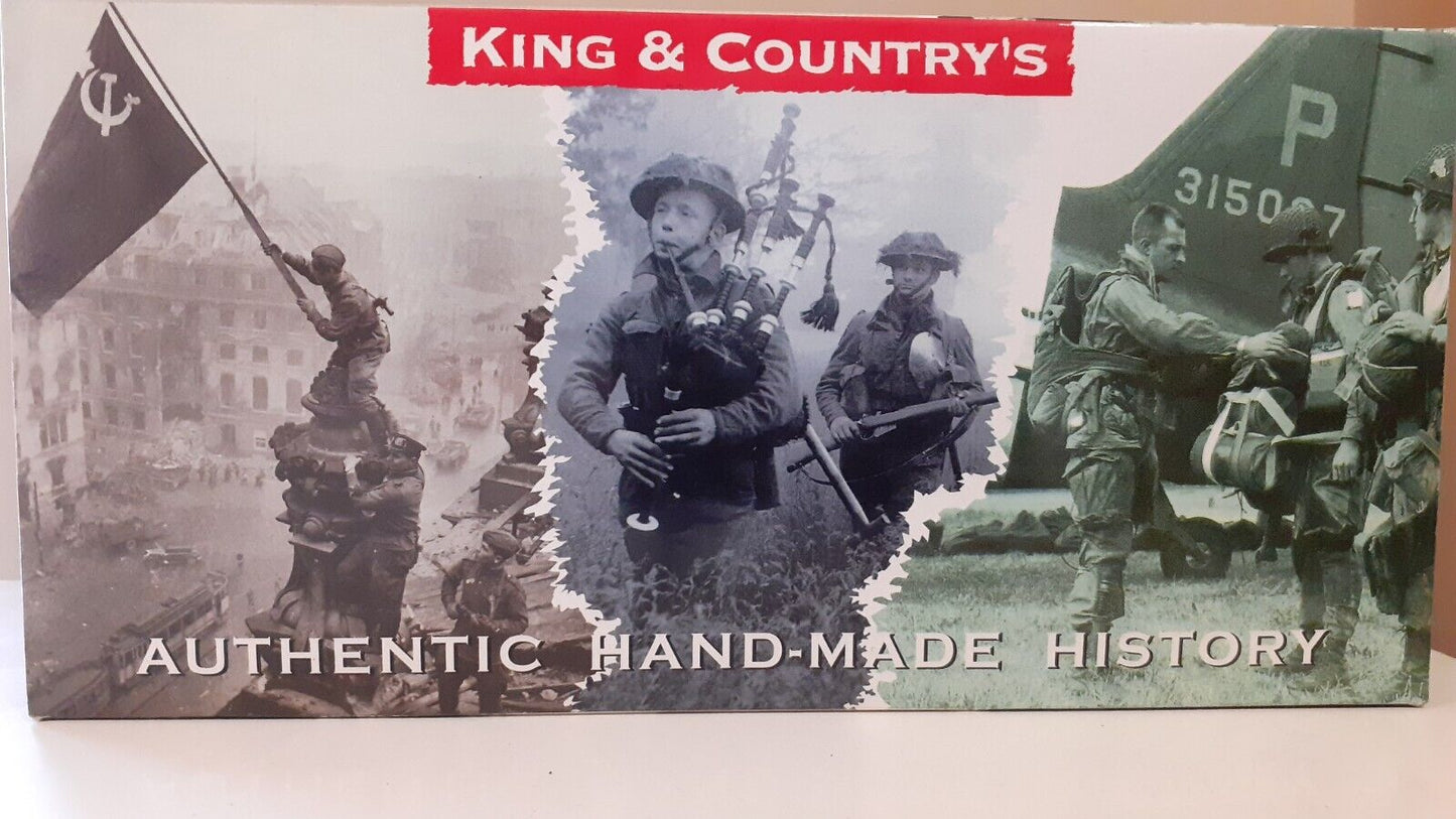 king and country  bba002 ww2 us infantry bastogne bulge 1:30 metal boxed 2004