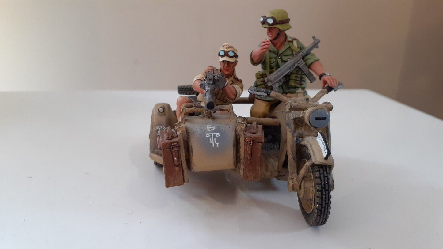 King and country ww2 German afrika korps bmw motorcycle box 1:32 ak035 ak35 2007