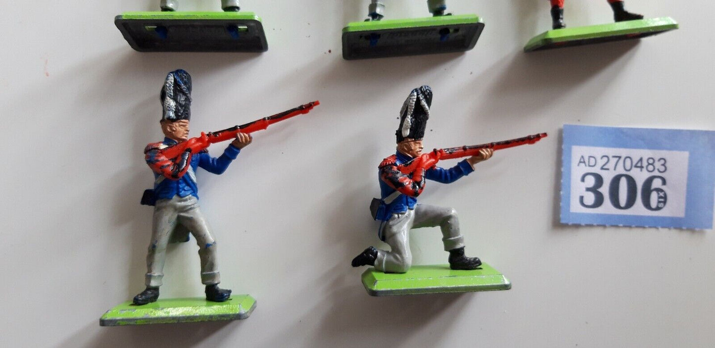 Britains deetail waterloo french British infantry 1970s  1:32