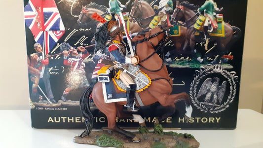 King and country Waterloo Napoleonic french cuiraissier boxed 1:30 na118