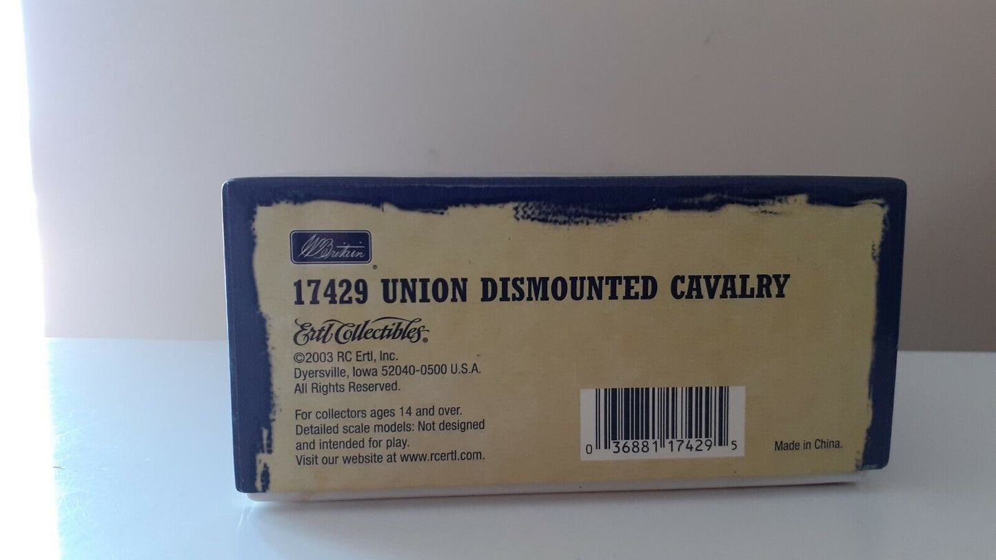 Britains 17429 acw union 7th cavalry dismounted boxed 1:32