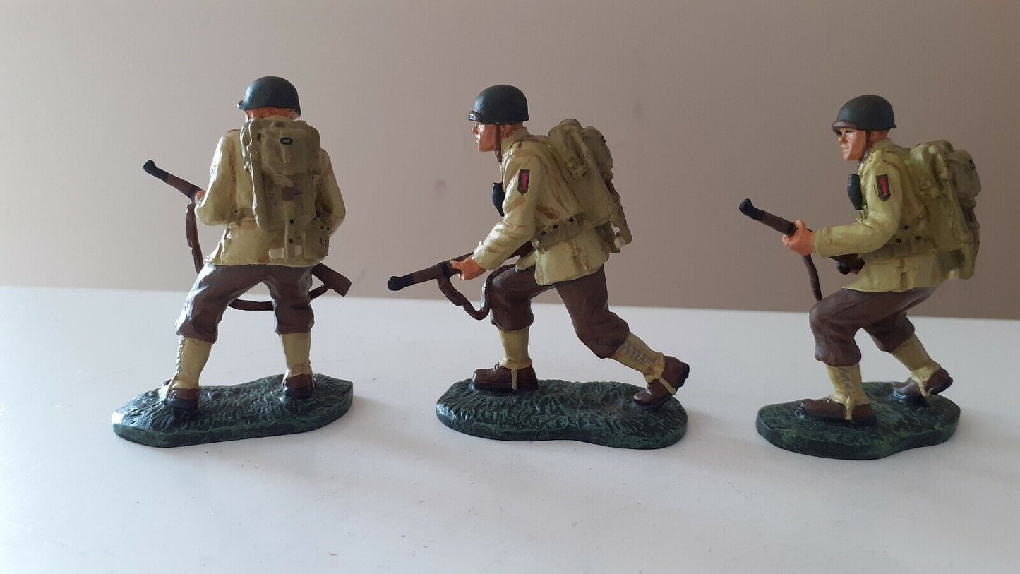 Britains 17494 ww2 d-day us infantry big red one boxed 1:32 Aa