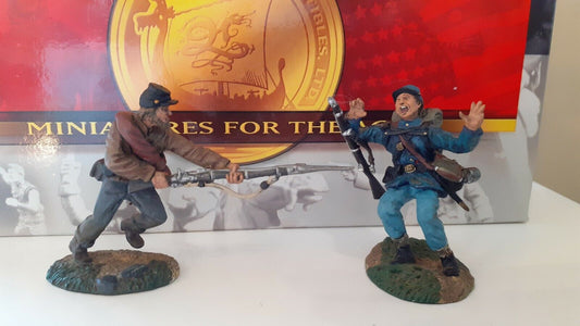 conte 57175 union confederate hand to hand metal boxed infantry 1:32