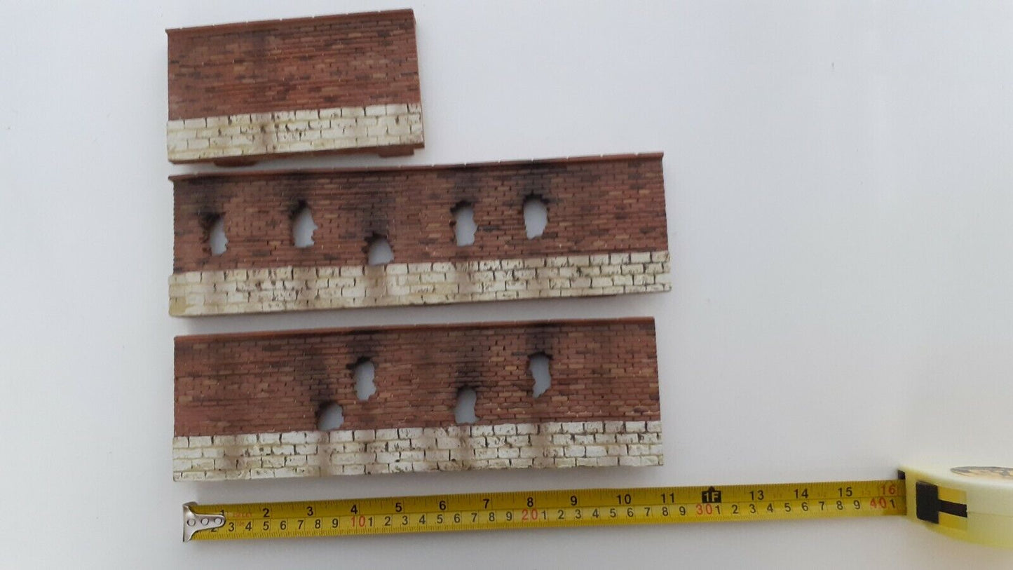 Jg miniatures hougoumont 3 walls Waterloo ww1 ww2  scene diarama 1:30 1:32 scbx