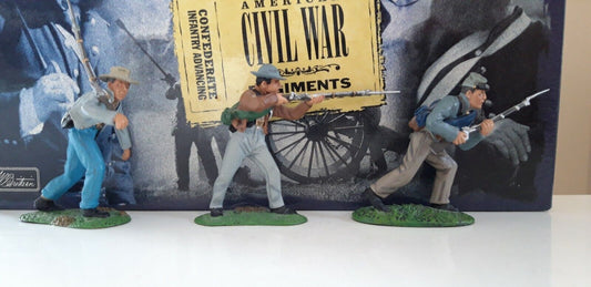 Britains 17104 acw confederate infantry clear the way boxed 1:32