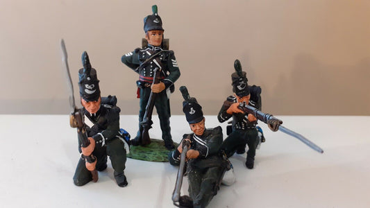 Frontline figures Napoleonic waterloo british 95th rifles no box 1:32 w7