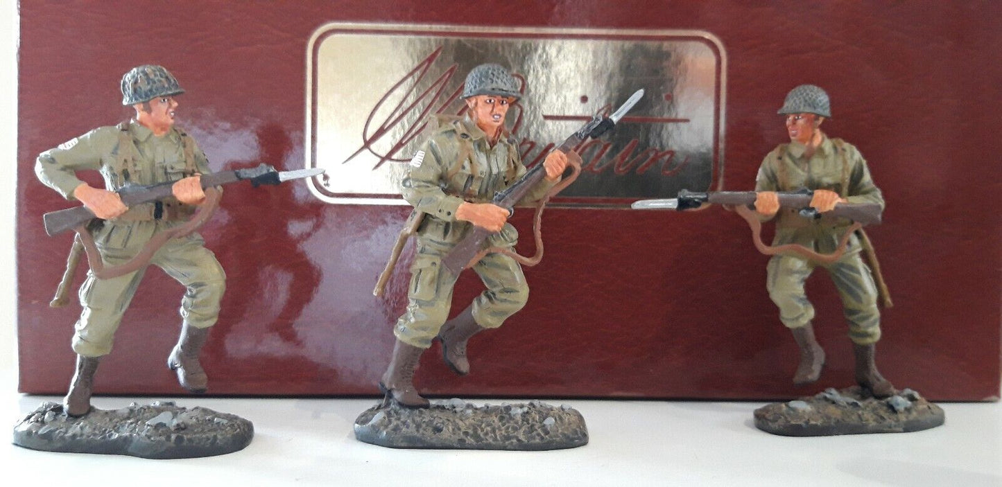 Britains 17596 ww2 101st airborne paras paratroopers arnhem d-day boxed 1:32