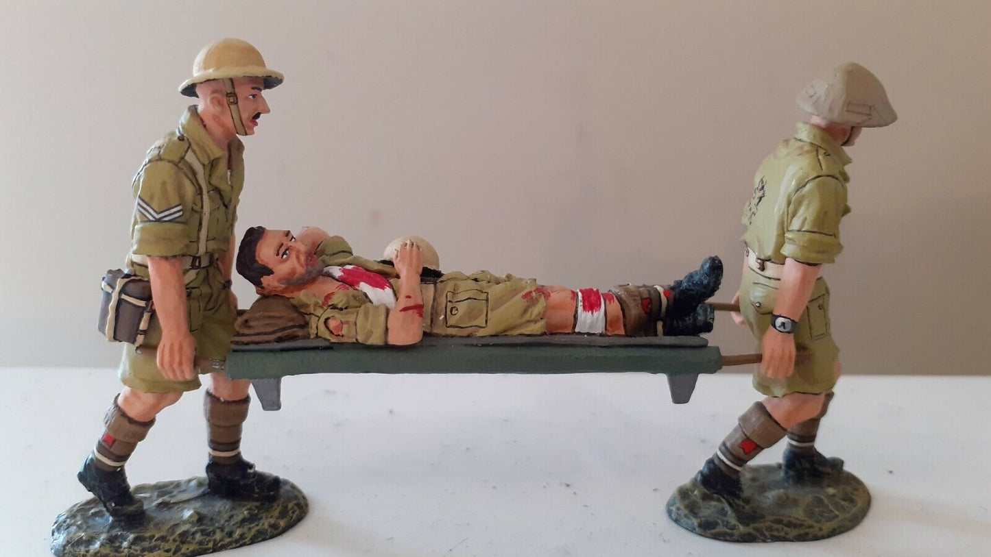 King and country ww2  ea28 8th army stretcher party  boxed