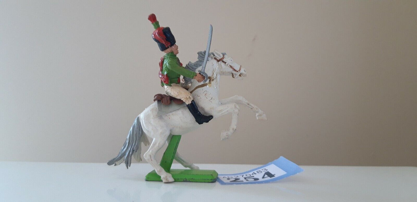 Britains deetail waterloo french  cavalry cuirassier chasseur  1970s  1:32  b254