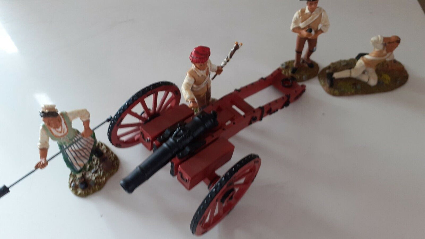 Britains 17451 awi American revolution molly pitcher cannon artillery