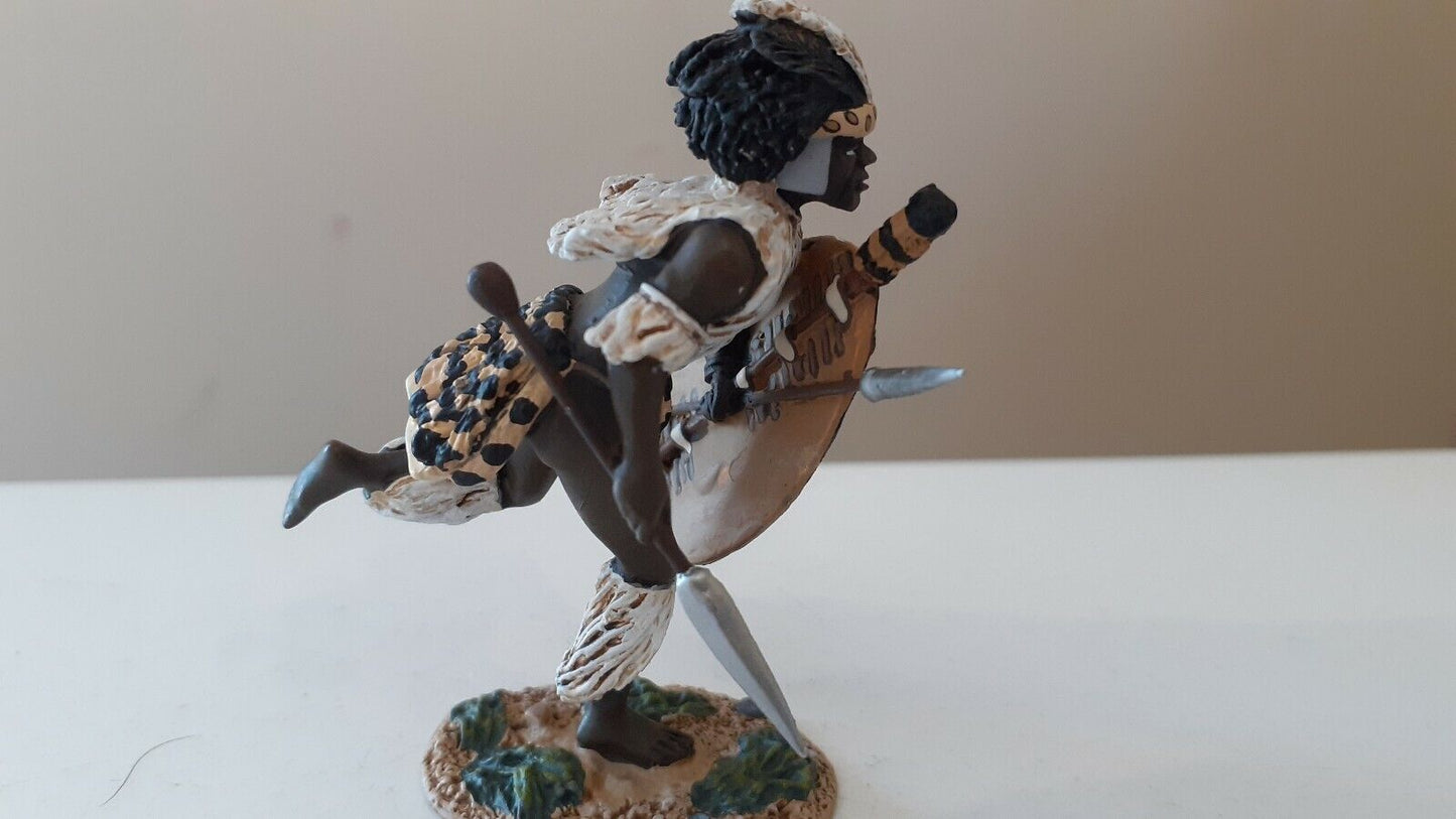 Britains 20052 Zulu wars indluyeng regiment charging assegai 1:32 metal boxed b7