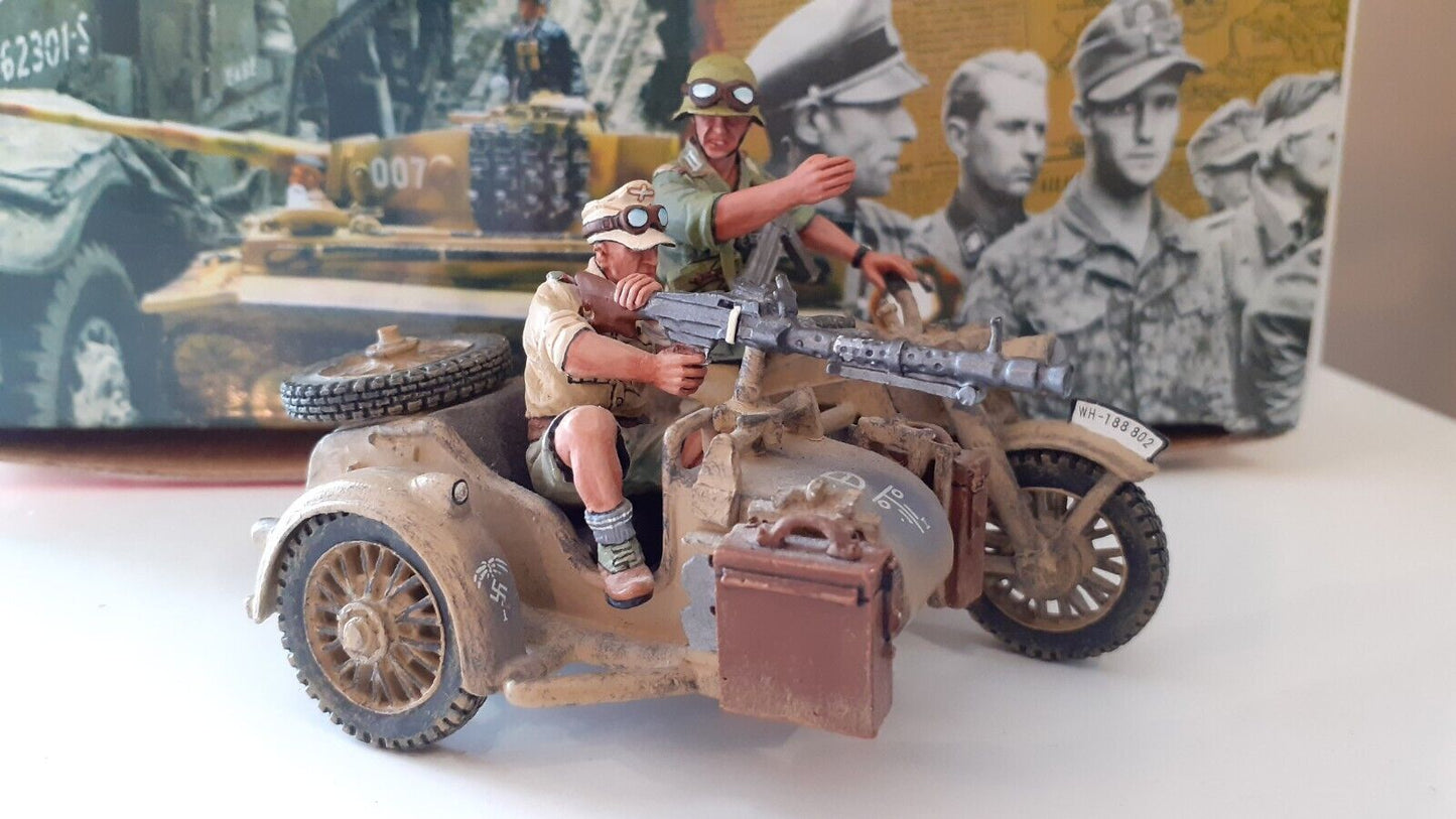 King and country ww2 German afrika korps bmw motorcycle box 1:32 ak035 ak35 2007