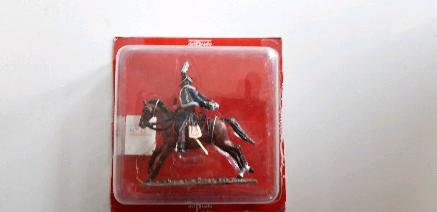 Del prado napoleonic cavalry at war 33 waterloo 1:30 prussian hussars mib