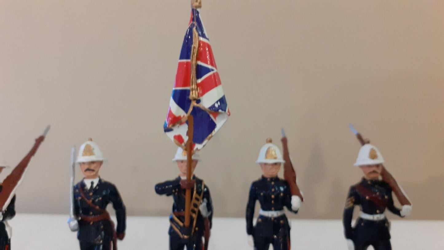 Britains 40338 royal marines colour party 1:32 metal