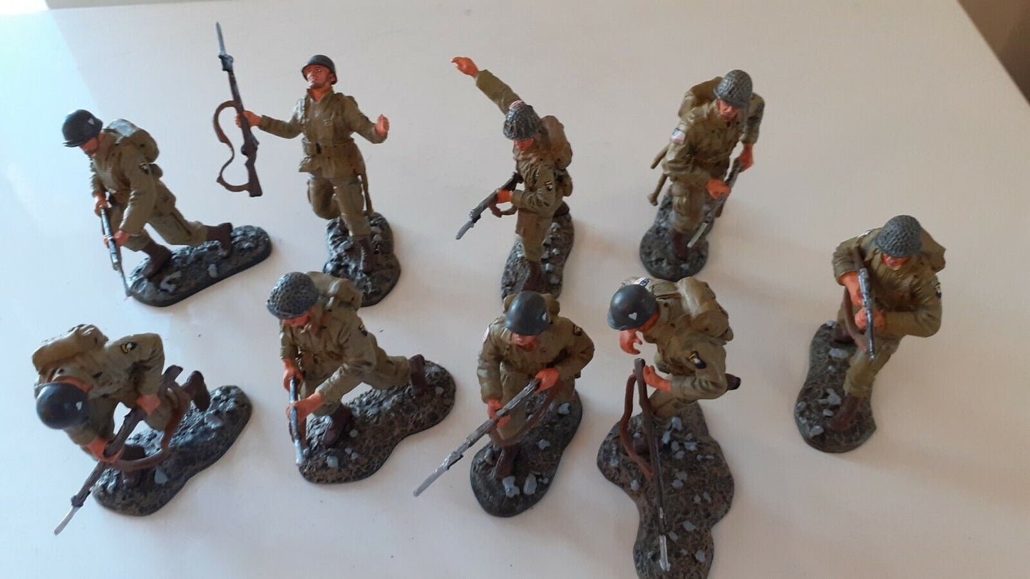 Britains 17595 ww2 101st airborne paras strike attack 1:32 metal