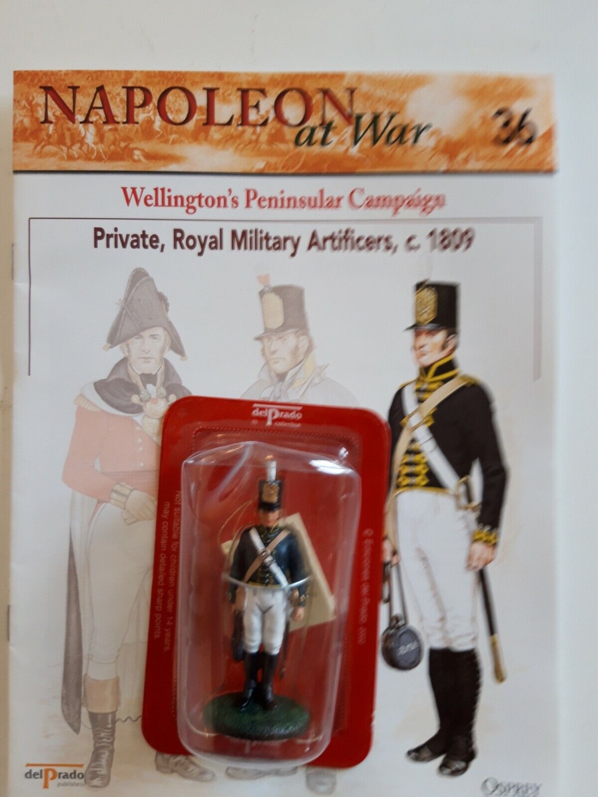 Del prado napoleon at war 36 waterloo 1:30 engineer artificer mib book